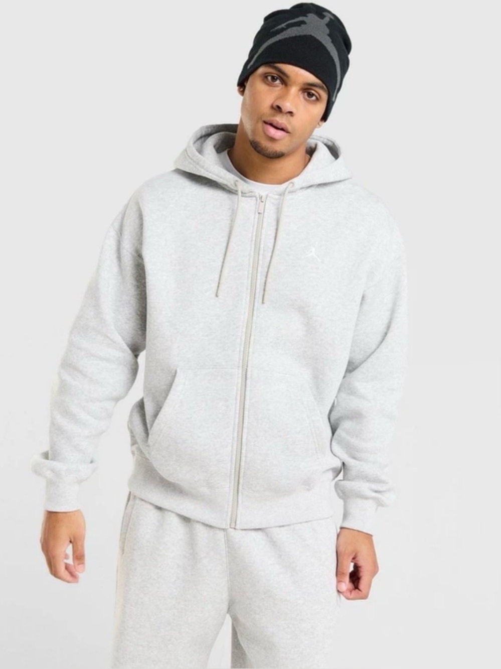 Air Jordan Brooklyn Fleece Full Zip Hoodie Size XXL new with tags gray